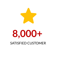 8,000+  Satisfied customer